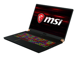 La review de la computadora portátil MSI GS75 Stealth 9SG. Dispositivo de prueba cortesía de MSI Alemania.