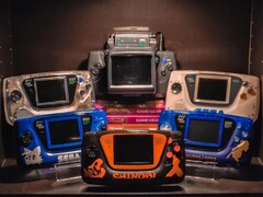 Una colección de SEGA Game Gears ilustrada