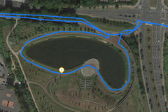 GPS Garmin Edge 500 - sendero a orillas del lago