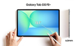 La Galaxy Tab S10 FE+ tendrá una pantalla de 13,1 pulgadas. (Fuente de la imagen: Evan Blass)