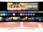 LG presenta un monitor VA webOS curvo de 34 pulgadas y 21:9 con transmisión multimedia, TV en directo, Apple Airplay y Microsoft 365. (Fuente de la imagen: LG)
