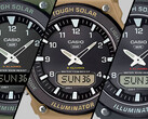 De izquierda a derecha (en la imagen), las Casio AQS820W-3BV, AQS820W-5AV y AQS820W-1AV. (Fuente de la imagen: Casio)