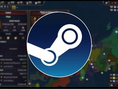 Una imagen que muestra el logotipo de Steam y el juego Age of History 3, ahora con un 80% de descuento en Steam.