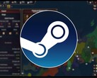 Una imagen que muestra el logotipo de Steam y el juego Age of History 3, ahora con un 80% de descuento en Steam.