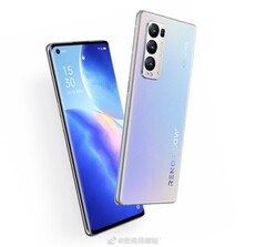 Renders de la OPPO Reno 5 Pro+. (Fuente: Digital Chat Station)