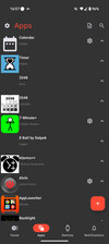 Una captura de pantalla de las aplicaciones disponibles en la nueva aplicación Pebble. (Fuente de la imagen: Eric Migicovsky vía X.com)