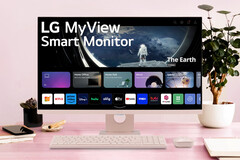 La configuración de escritorio del monitor inteligente MyView. (Fuente: LG)