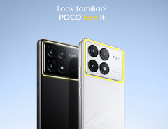 Poco destaca que tenía teléfonos con barras de cámara estiradas en la parte trasera antes de que Apple lanzara los teléfonos iPhone 17 Pro. En la imagen: la parte trasera del F6 Pro. (Fuente de la imagen: Poco)