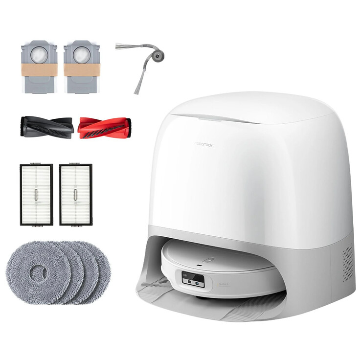 La Roborock Qrevo Curv 2 ProX viene con accesorios adicionales. (Fuente de la imagen: Roborock)
