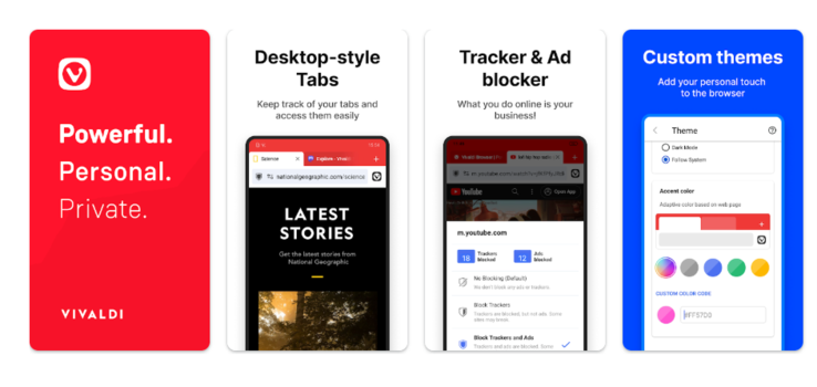Navegador Vivaldi Android 