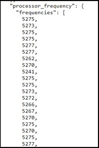 Frecuencias del procesador. (Fuente de la imagen: Geekbench)