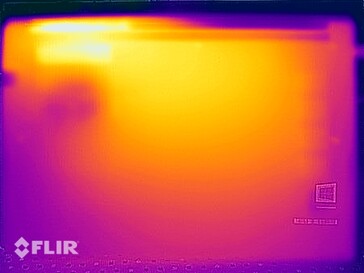 Prueba de esfuerzo de temperaturas superficiales (abajo)