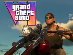Banner de GTA 6 mostrando a Jason en moto (Fuente de la imagen: captura de pantalla, Rockstar Games YouTube con ediciones)