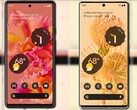 Los Pixel 6 y Pixel 6 Pro en Kinda Coral y Sorta Sunny, respectivamente. (Fuente de la imagen: @evleaks - editado)