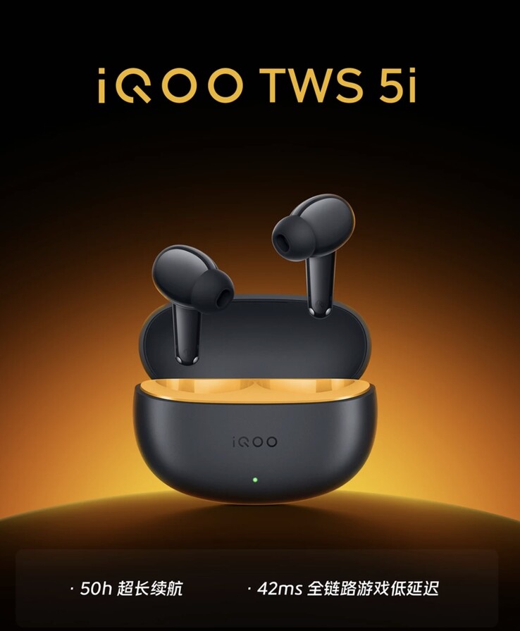 Los auriculares iQoo TWS 5i.