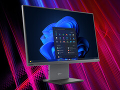 El ThinkCentre neo 55a Gen 6 AIO comienza en 549 dólares. En la imagen: una imagen promocional del PC. (Fuente de la imagen: Lenovo - editado)