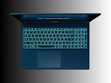 Vista superior del portátil para juegos Maingear Super 16 (Fuente de la imagen: Maingear PR)