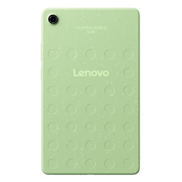 La tableta de lectura Nook 8.7 tiene una parte trasera de plástico reciclado.