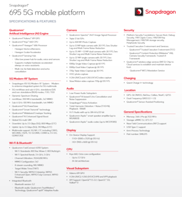 Especificaciones del Qualcomm Snapdragon 680 5G (imagen vía Qualcomm)