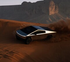 El cibercamión eléctrico Tesla (Fuente de la imagen: Tesla)