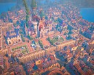 Una imagen que muestra una ciudad en Fabledom, ahora con un 65% de descuento en Steam.