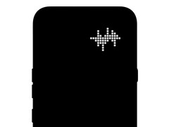 Teaser de Nothing Phone (4a) Pro mostrando la matriz de LEDs glifos.