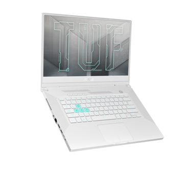 Asus TUF Gaming Dash F15 blanco (imagen a través de Asus)