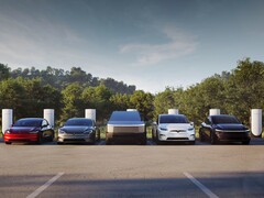 Una colección de vehículos eléctricos Tesla (Fuente de la imagen: Tesla)