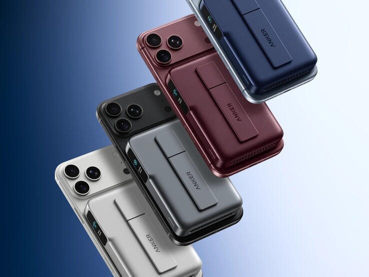 El Anker MagGo 2 Pro está disponible en varios colores, incluido el burdeos