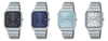 De izquierda a derecha: los relojes Casio MTP-B185D-1AV, MTP-B185D-2A1V, MTP-B185D-2A2V y MTP-B185D-7AV. (Fuente de la imagen: Casio, editado)