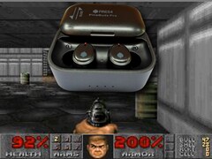 Doom se ejecuta directamente en el chip ARM Cortex M4F del interior de los auriculares de botón PineBuds Pro. (Fuente de la imagen: PinBuds, DoomBuds)