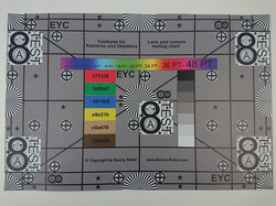 Test chart photographed