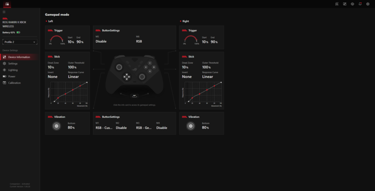 La configuración se realiza a través de Gear Link