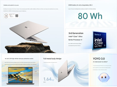 Principales características de la MagicBook X14 Plus 2026 (traducción automática)