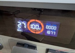 Una advertencia en la pantalla y un molesto pitido le avisan cuando el sistema está sobrecargado.