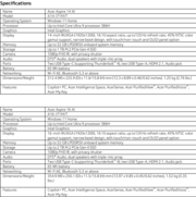 Acer Aspire 14 AI y Aspire 16 AI: Especificaciones. (Fuente de la imagen: Acer)