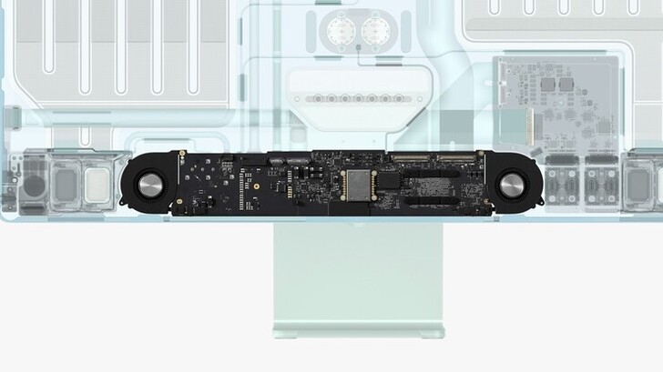 Apple iMac 24 con dos ventiladores. (Fuente de la imagen: @fiyin/Apple)