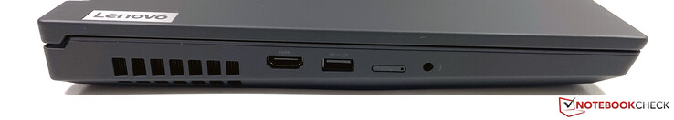 Lado izquierdo: HDMI 2.0, USB-A (3.2 Gen.1), tarjeta SIM, conector estéreo de 3,5 mm