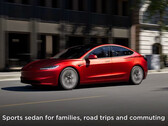 La renovación del Model 3 apareció una vez con cámara frontal en la web oficial. (Fuente de la imagen: Tesla)
