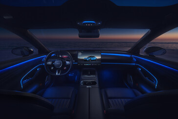 Xiaomi SU7 (2026) en el nuevo color Capri Blue: La berlina deportiva eléctrica recibe algo más que un pequeño lavado de cara. (Fuente de la imagen: Xiaomi)