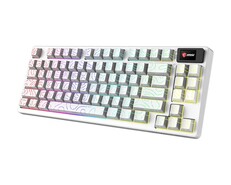 MSI Forge GK600 TKL Inalámbrico Topo Edición Blanca. (Fuente de la imagen: MSI)