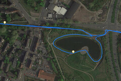 Prueba de GPS: RugGear RG655 - Ciclismo alrededor de un lago