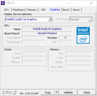 CPU-Z: gráficos