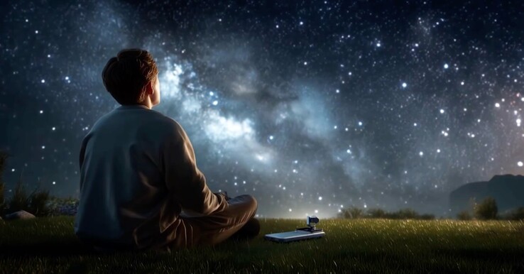 La cámara del Robot Phone también puede rastrear las estrellas para tomar fotografías nítidas de larga exposición