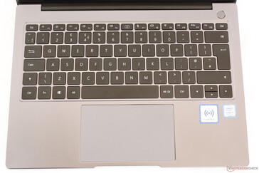 La disposición es ligeramente diferente de la versión estadounidense del MateBook X Pro