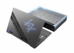 El Asus ROG Zephyrus G14 Alan Walker Special Edition cuenta con una caja que hace las veces de mesa de mezclas. (Imagen: Asus)