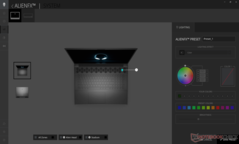 AlienFX es el nombre comercial de todas las luces y efectos RGB