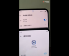 El "Axon 30" (frontal) frente al 20 (trasero). Fuente: Weibo