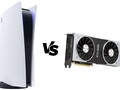 La PS5 puede superar a la Nvidia GeForce RTX 2080 con cargas de trabajo más pesadas. (Fuente de la imagen: Sony/Nvidia - editado)