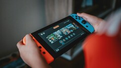 Una imagen de la consola Nintendo Switch en uso